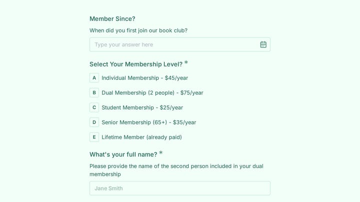 Book Club Membership Renewal preview