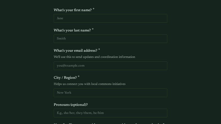 Commons Transition Advocacy Registration preview