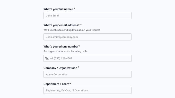 Database Optimization Service Request preview