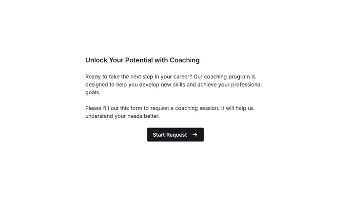 employee coaching form preview