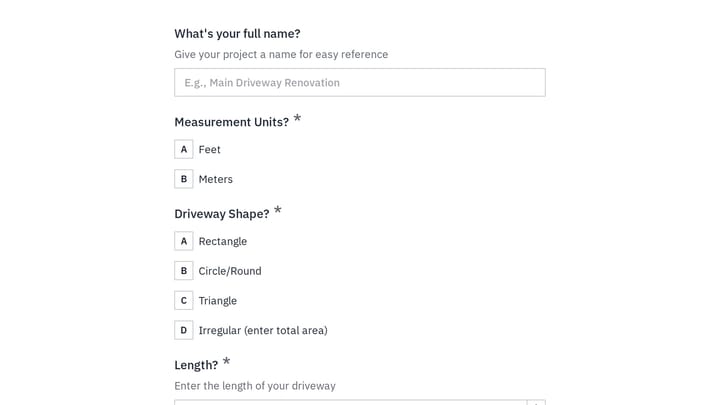 Gravel Tonnage Estimator preview