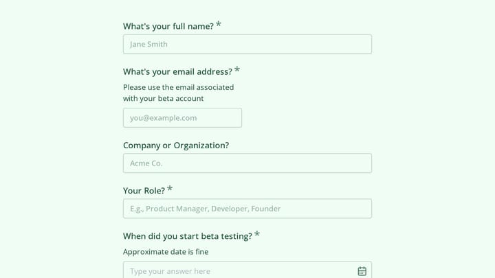 Beta Extension Request preview