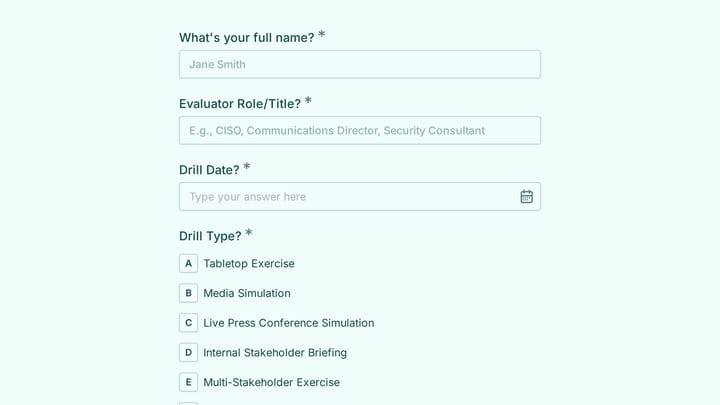 Cyber Crisis Communication Drill Evaluation preview