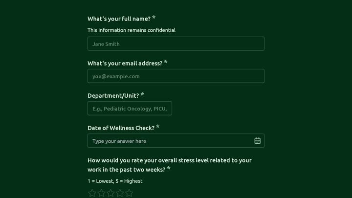 Child Life Specialist Wellness Check preview