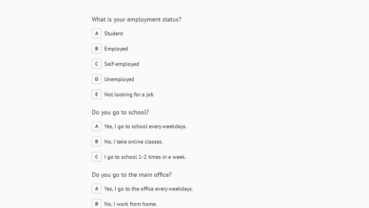 COVID-19 Vaccine Survey Form preview