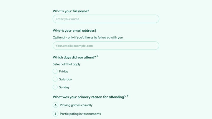 Board Game Convention Player Feedback preview