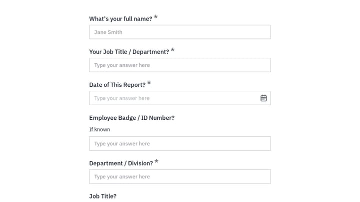 Employee Welfare Check Report preview