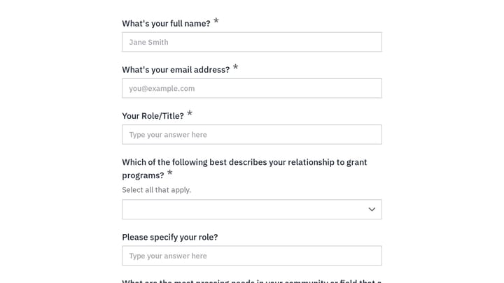 Grant Program Design Stakeholder Interview preview