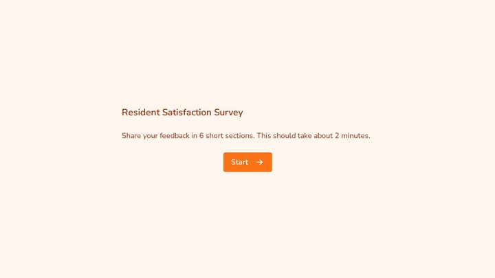 Resident Satisfaction Survey preview