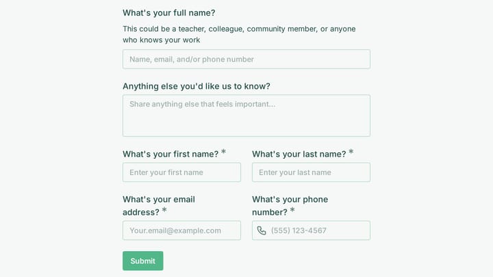 Community Herbalism Volunteer Application preview