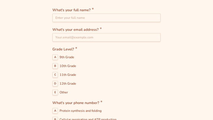 AP Biology Practice Test preview