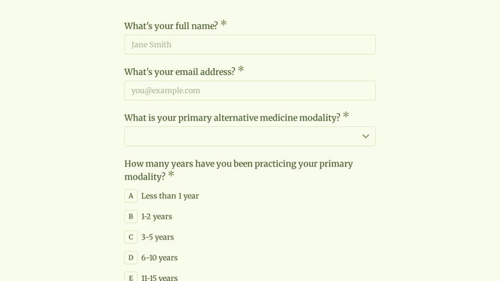 Alternative Medicine Practice Readiness Self-Evaluation preview