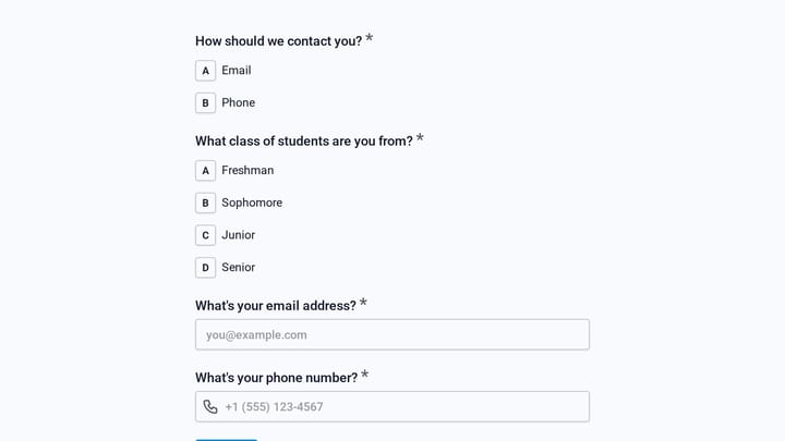 Sign Up Sheet preview