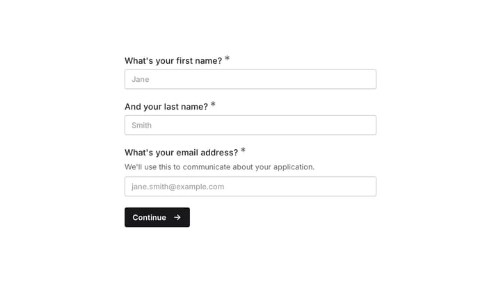 Entrepreneur Job Application Form preview