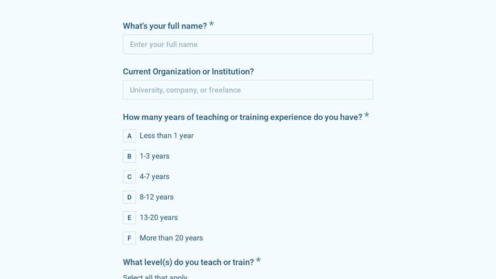 E-Learning Course Development Focus Group preview