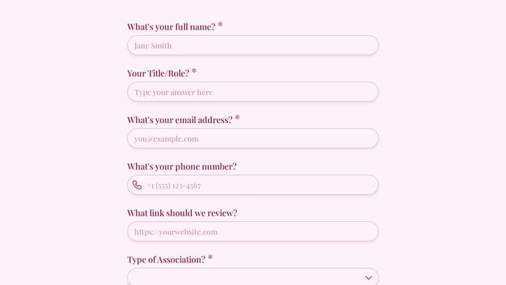 Association Management Discovery Form preview