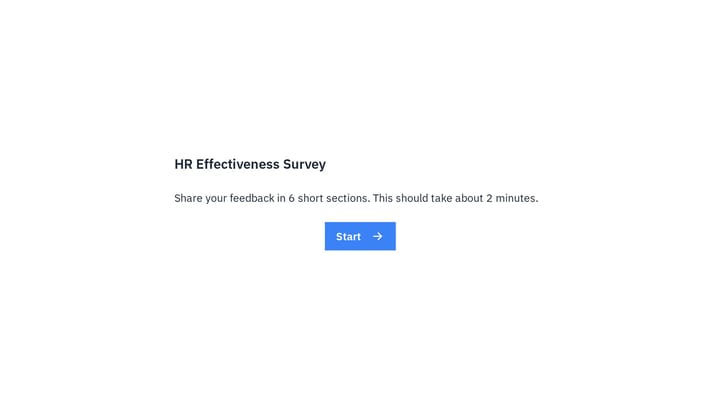 HR Effectiveness Survey preview