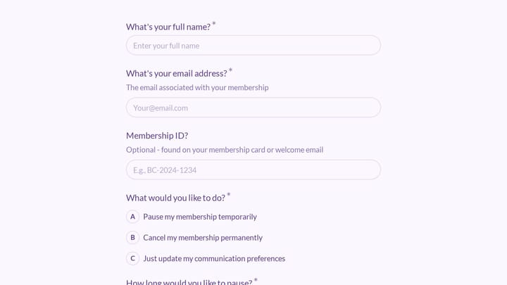 Book Club Membership Exit preview