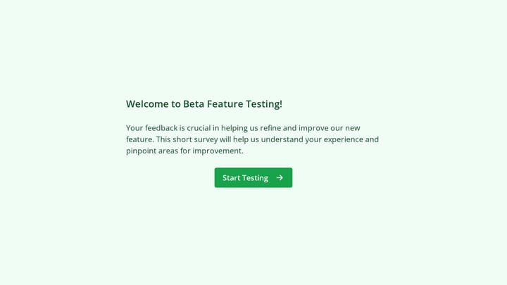 Beta Feature Testing preview
