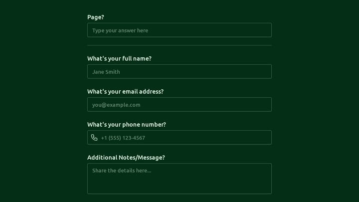 Sponsorship Form preview