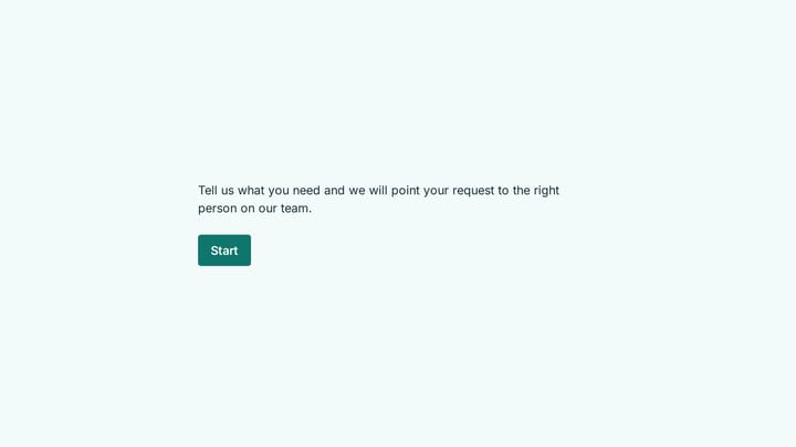 Service enquiry request form preview