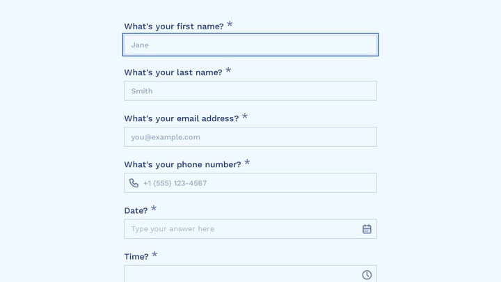 Job Completion Form preview