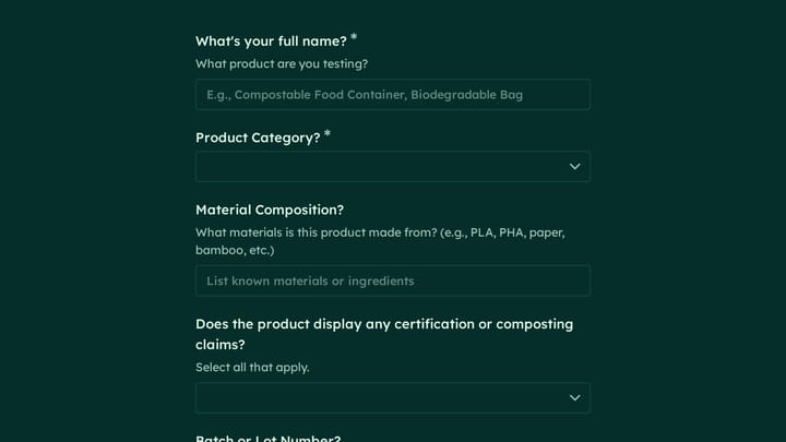 Biodegradable Product Composting Verification preview