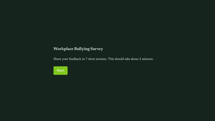 Workplace Bullying Survey preview
