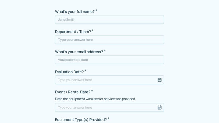Audio-Visual Equipment Vendor Performance Evaluation preview