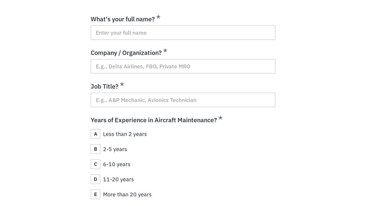 Aircraft Maintenance Software User Research preview