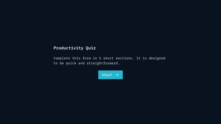 Productivity Quiz preview