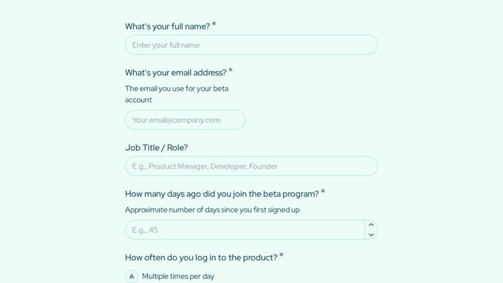 Beta Power User Identification preview