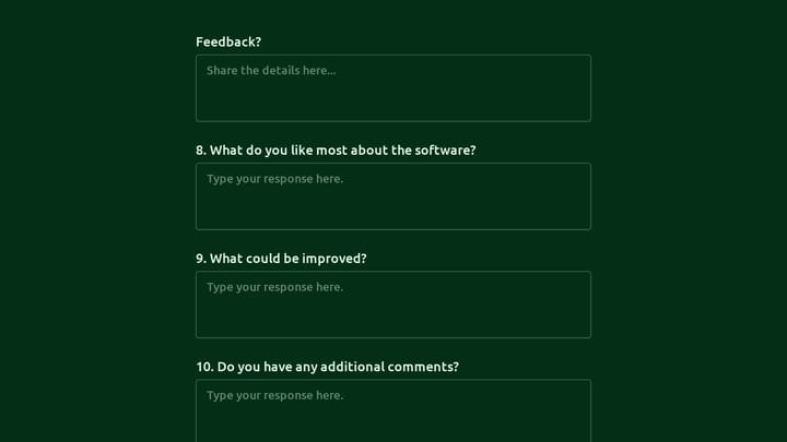 Software Survey preview