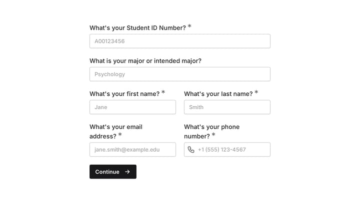 Academic Skills Tutoring Request preview