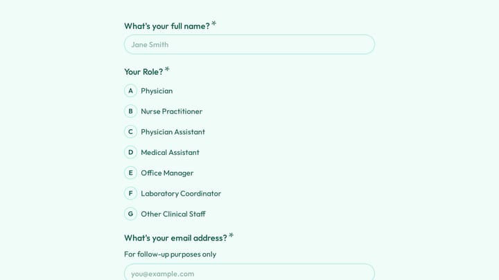 Clinical Laboratory Outreach Program Survey preview