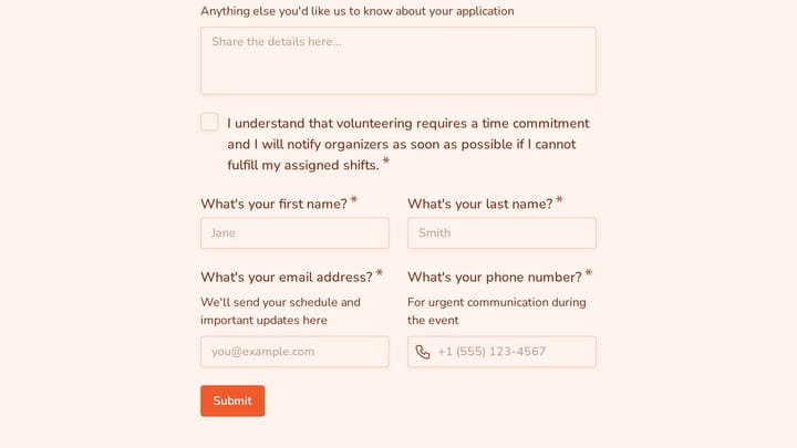 Board Game Convention Volunteer Application preview