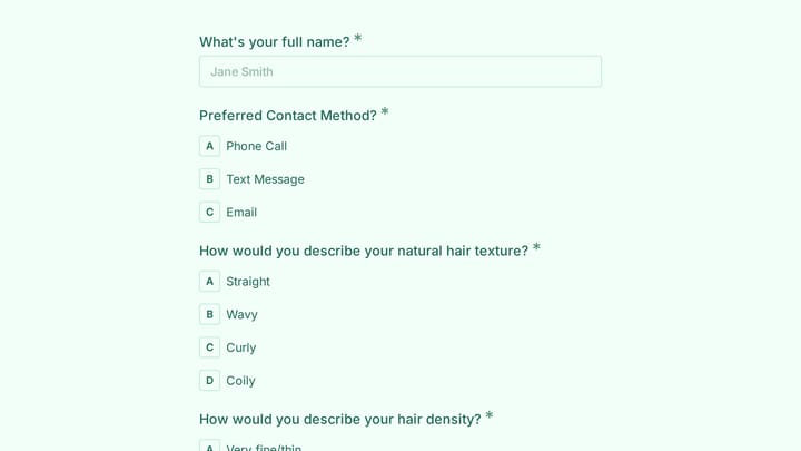 Hair Extension Consultation preview