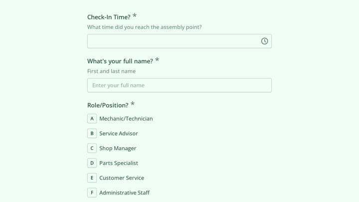 Emergency Evacuation Check-In preview