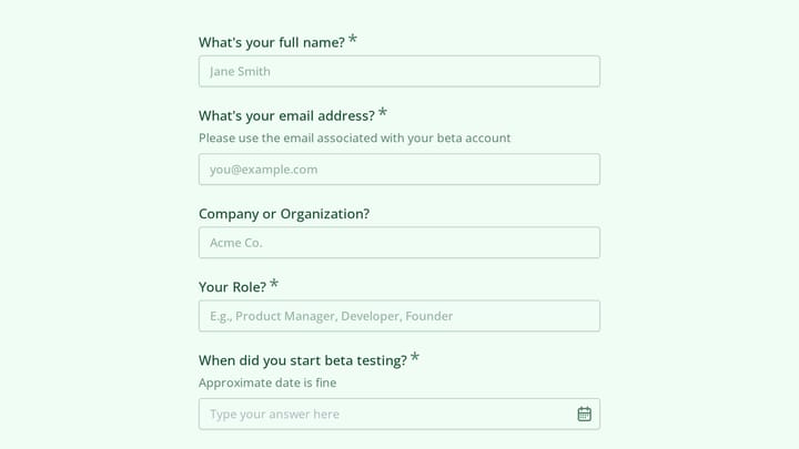 Beta Extension Request preview