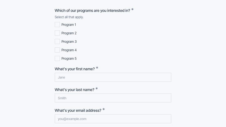 Schedule a Call Form preview