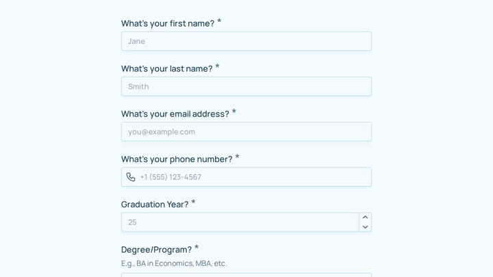Alumni Volunteer Opportunity Signup preview