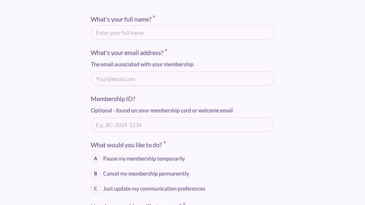Book Club Membership Exit preview
