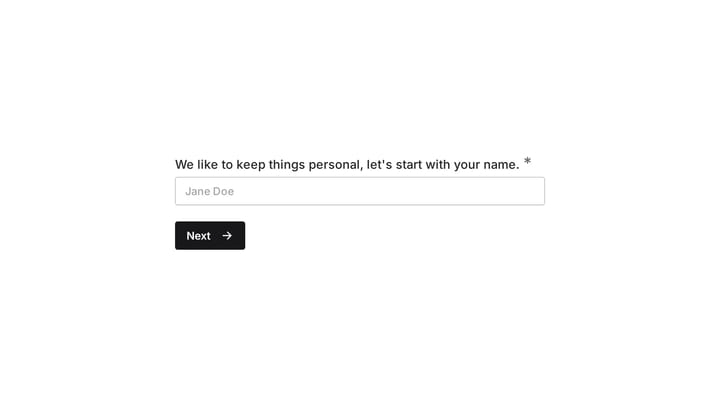 Estimate Form preview