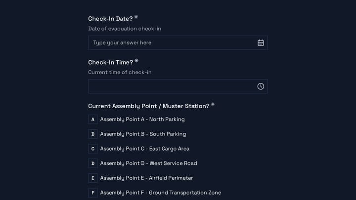 Airport Terminal Evacuation Check-In preview