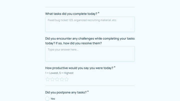 Daily Report preview