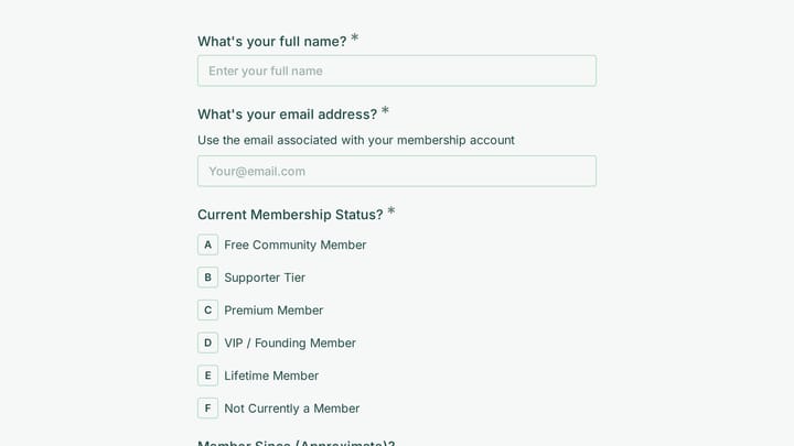 Archive Access Request preview