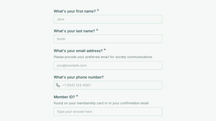Academic Honor Society Membership Renewal preview