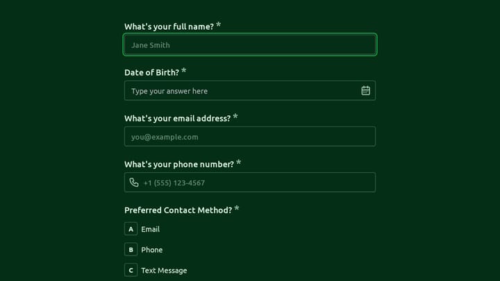 Infertility Counseling Intake Form preview