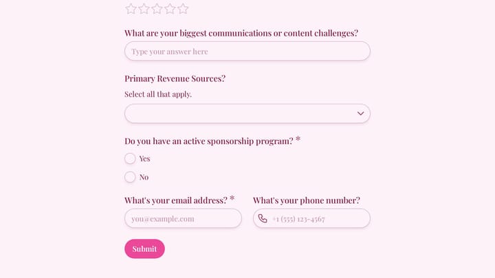 Association Management Discovery Form preview