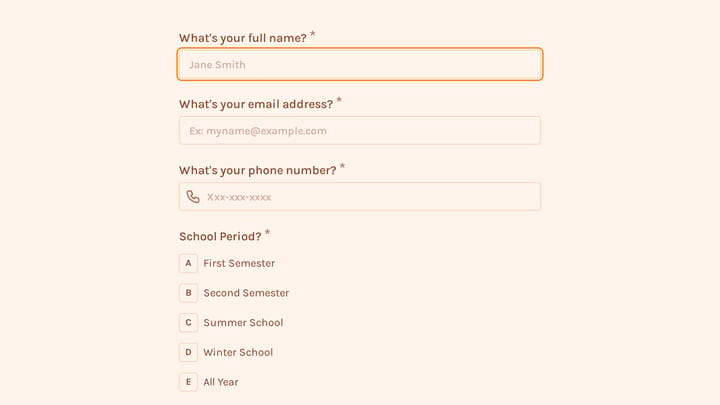 Course Material Order Form preview